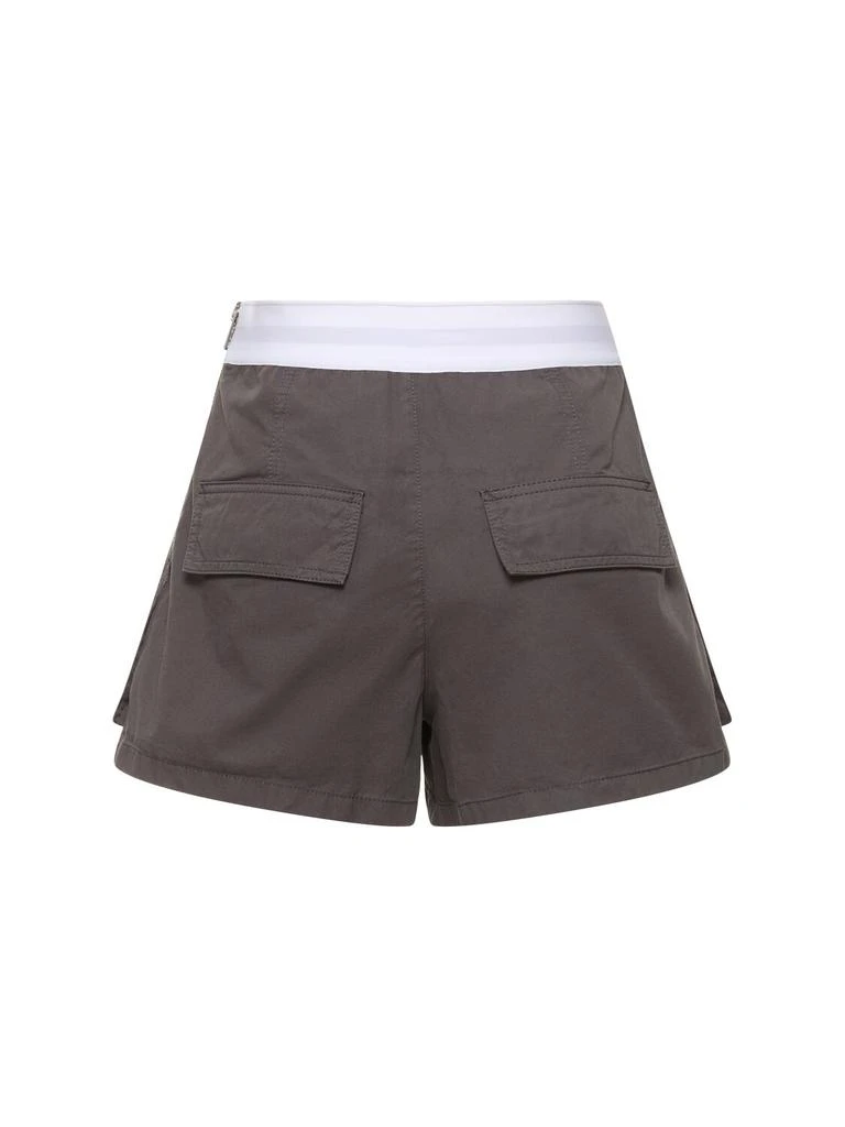 商品Alexander Wang|High Waist Cotton Cargo Shorts,价格¥3713,第4张图片详细描述