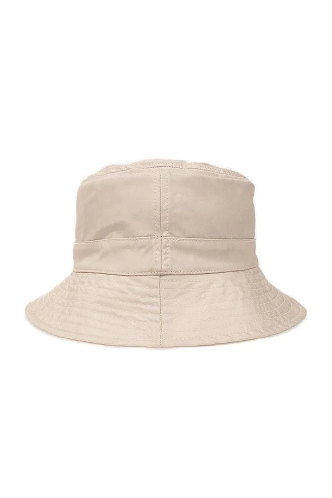 商品Ganni|Ganni Logo-Patch Wide-Brim Bucket Hat,价格¥609,第2张图片详细描述