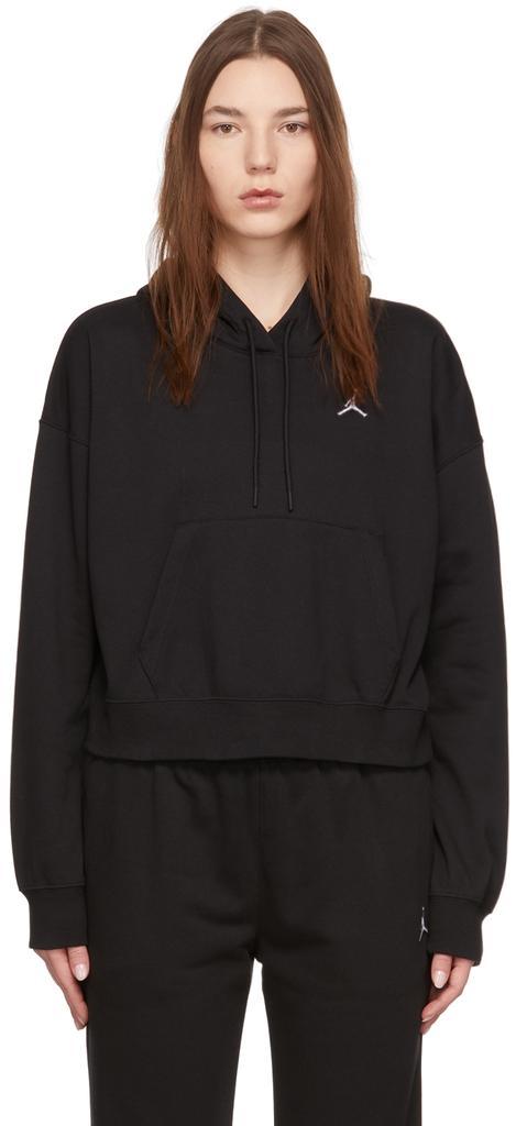 Black Essentials Fleece Hoodie商品第1张图片规格展示