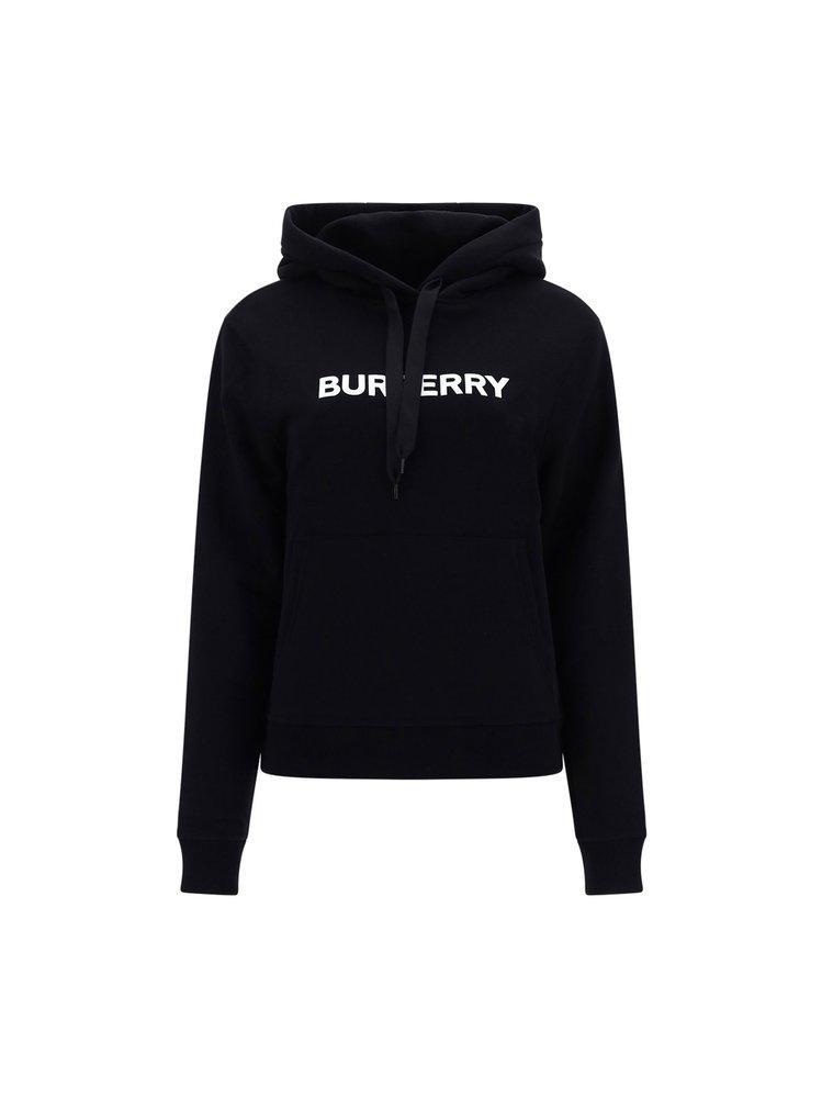 商品Burberry|Burberry Logo Print Drawstring Hoodie,价格¥3330-¥3690,第1张图片