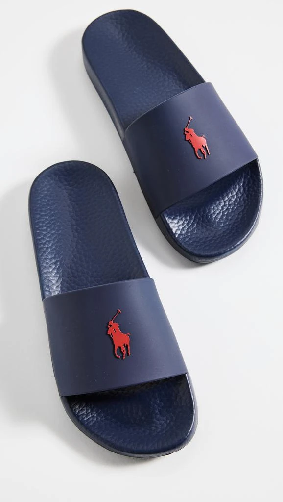 商品Ralph Lauren|Polo Ralph Lauren Polo Slides,价格¥428,第2张图片详细描述