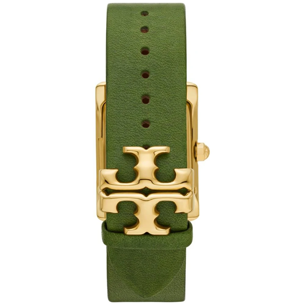 商品Tory Burch|Women's The Eleanor Green Leather Strap Watch 24mm,价格¥1574,第3张图片详细描述