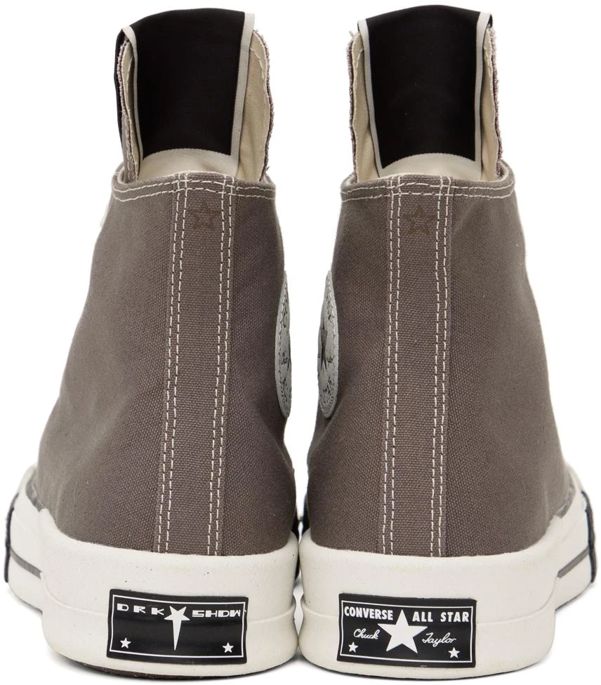 商品Rick Owens|Gray Converse Edition TURBODRK Chuck 70 Sneakers,价格¥1404,第2张图片详细描述