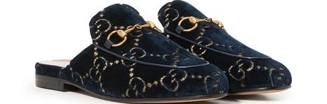 商品Gucci|Princetown GG velvet slippers,价格¥5511,第3张图片详细描述