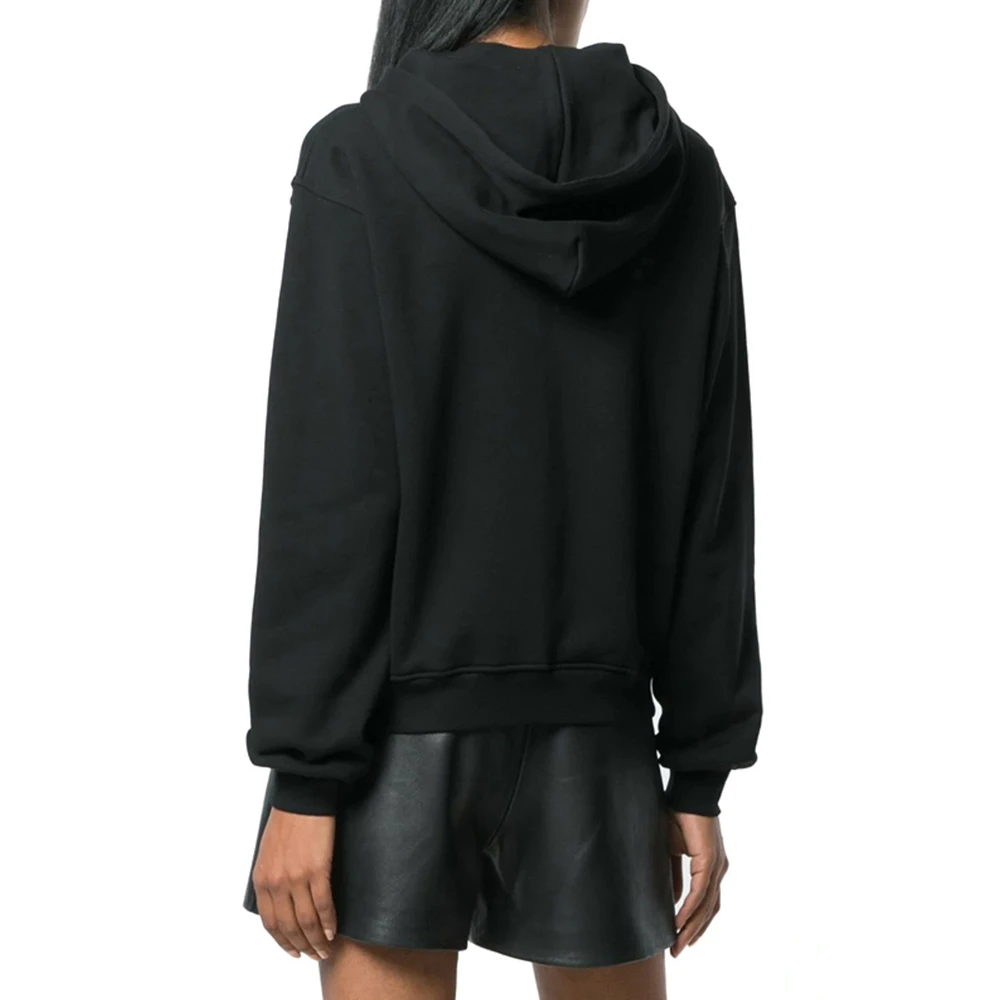 Moschino 莫斯奇诺 女士黑色小熊印花带帽卫衣 EV1704-0527-2555 商品