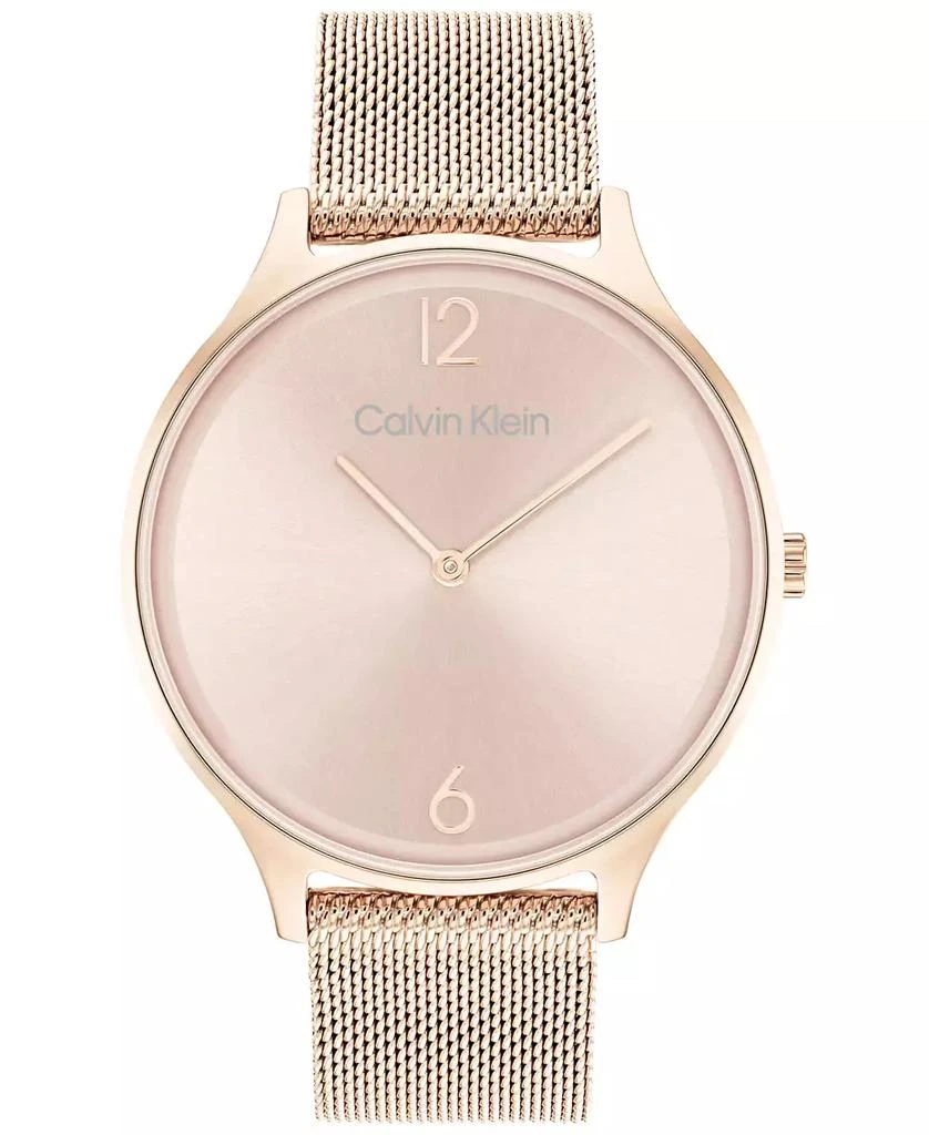 商品Calvin Klein|Carnation Gold-Tone Mesh Bracelet Watch 38mm,价格¥1140,第1张图片