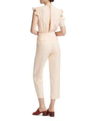 商品Maje|Piruize Ruffled Shoulder Jumpsuit,价格¥990,第2张图片详细描述