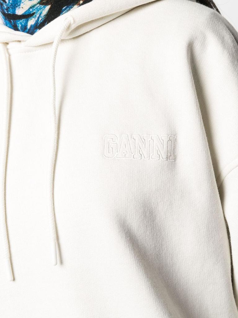 GANNI - Logo Organic Cotton Hoodie商品第5张图片规格展示