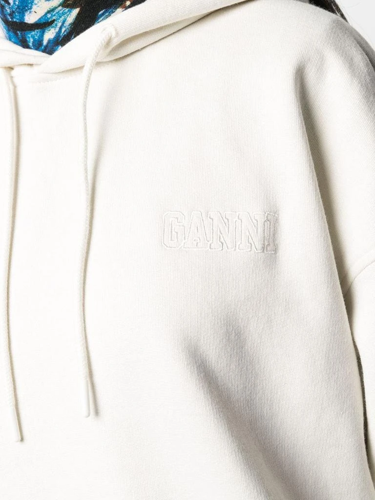 商品Ganni|GANNI - Logo Organic Cotton Hoodie,价格¥626,第5张图片详细描述