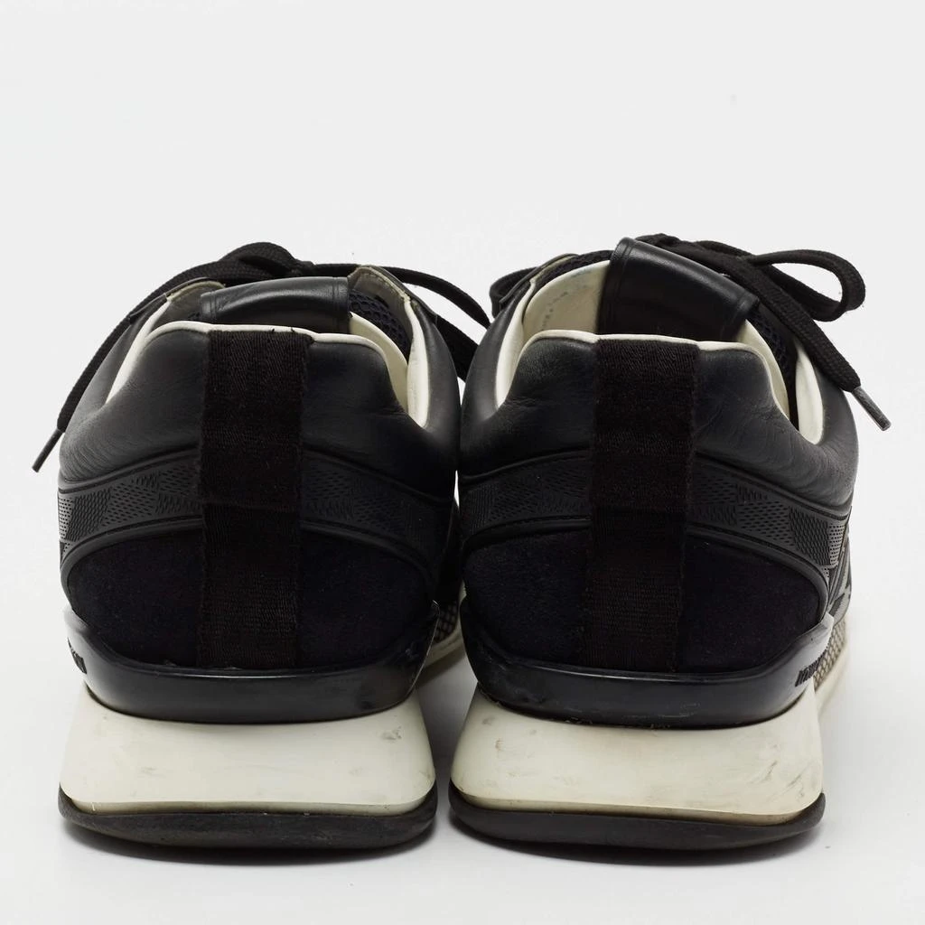 商品[二手商品] Louis Vuitton|Louis Vuitton Black Damier Infini Leather And Mesh Fastlane Sneakers Size 42.5,价格¥2862,第5张图片详细描述