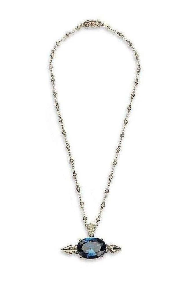 商品Mawi|Spike and Oval Blue Crystal Necklace,价格¥1745,第1张图片