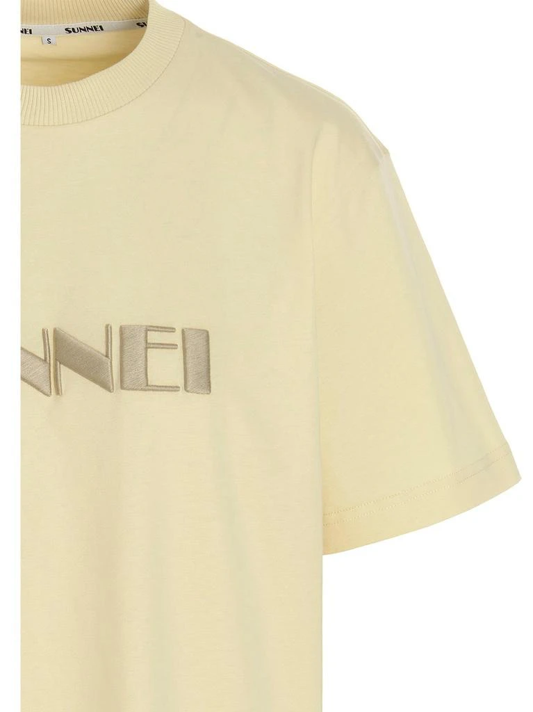 商品SUNNEI|Sunnei logo-Embroidered Crewneck T-Shirt,价格¥811,第3张图片详细描述