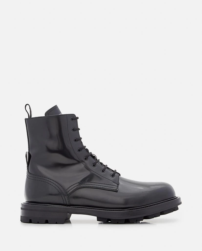 商品Alexander McQueen|LEATHER COMBAT BOOT,价格¥7174,第1张图片