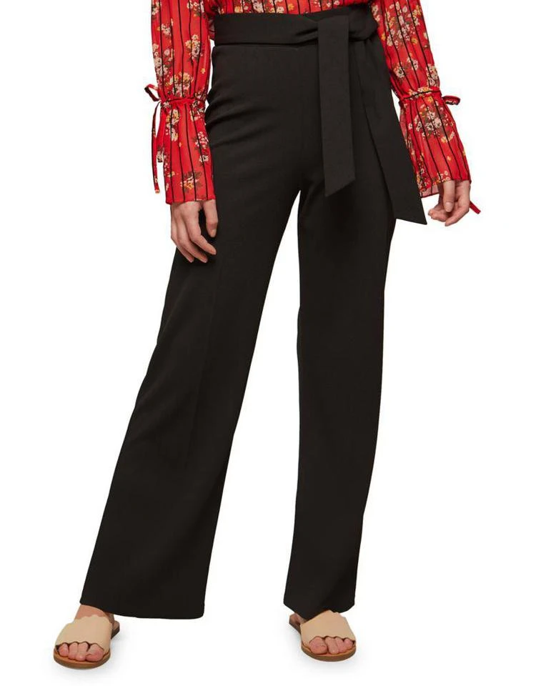 商品Miss Selfridge|Tie Wide-Leg Trousers,价格¥248,第1张图片