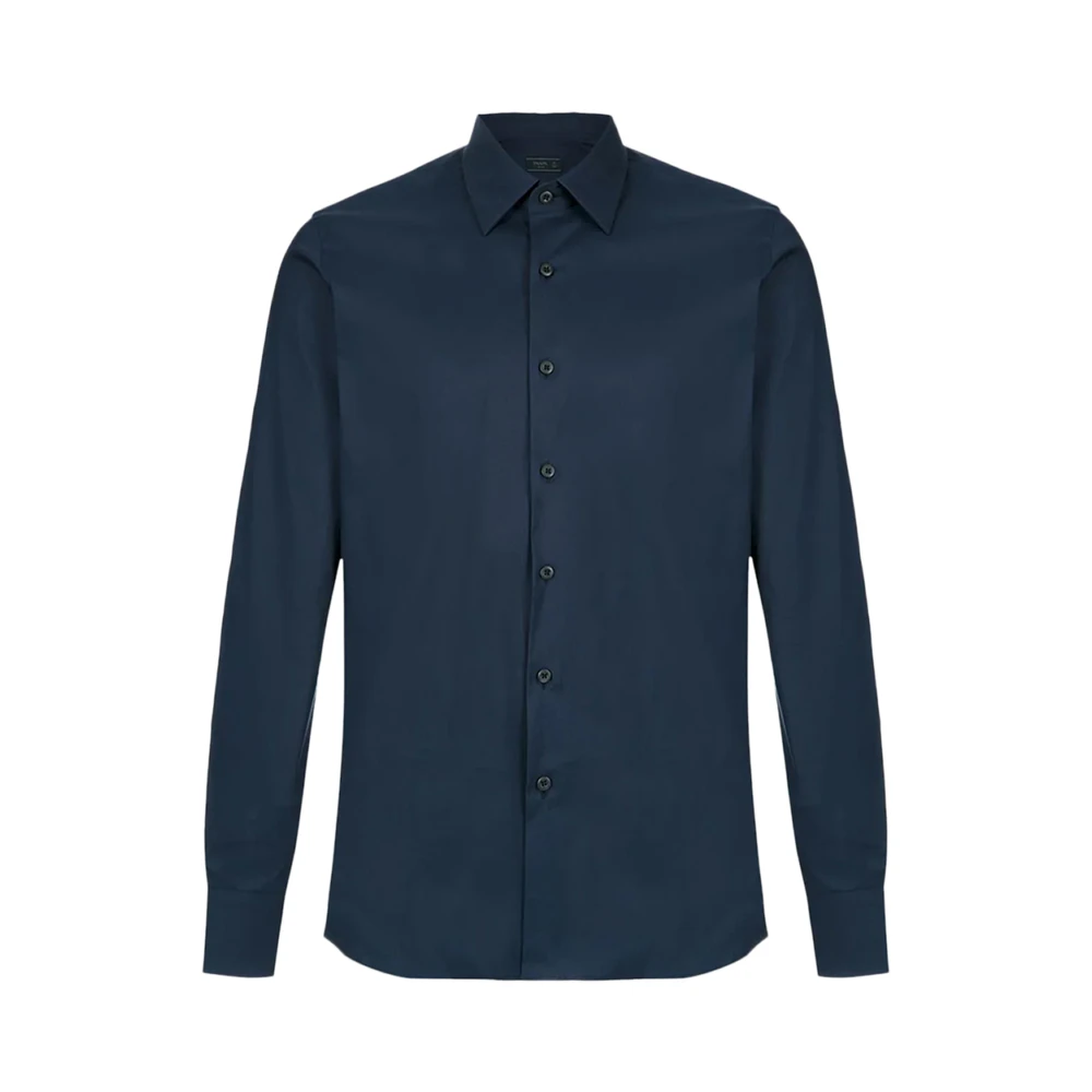 商品Prada|PRADA 男士衬衫海军蓝色 UCM608-F62-F0124,价格¥1781,第1张图片