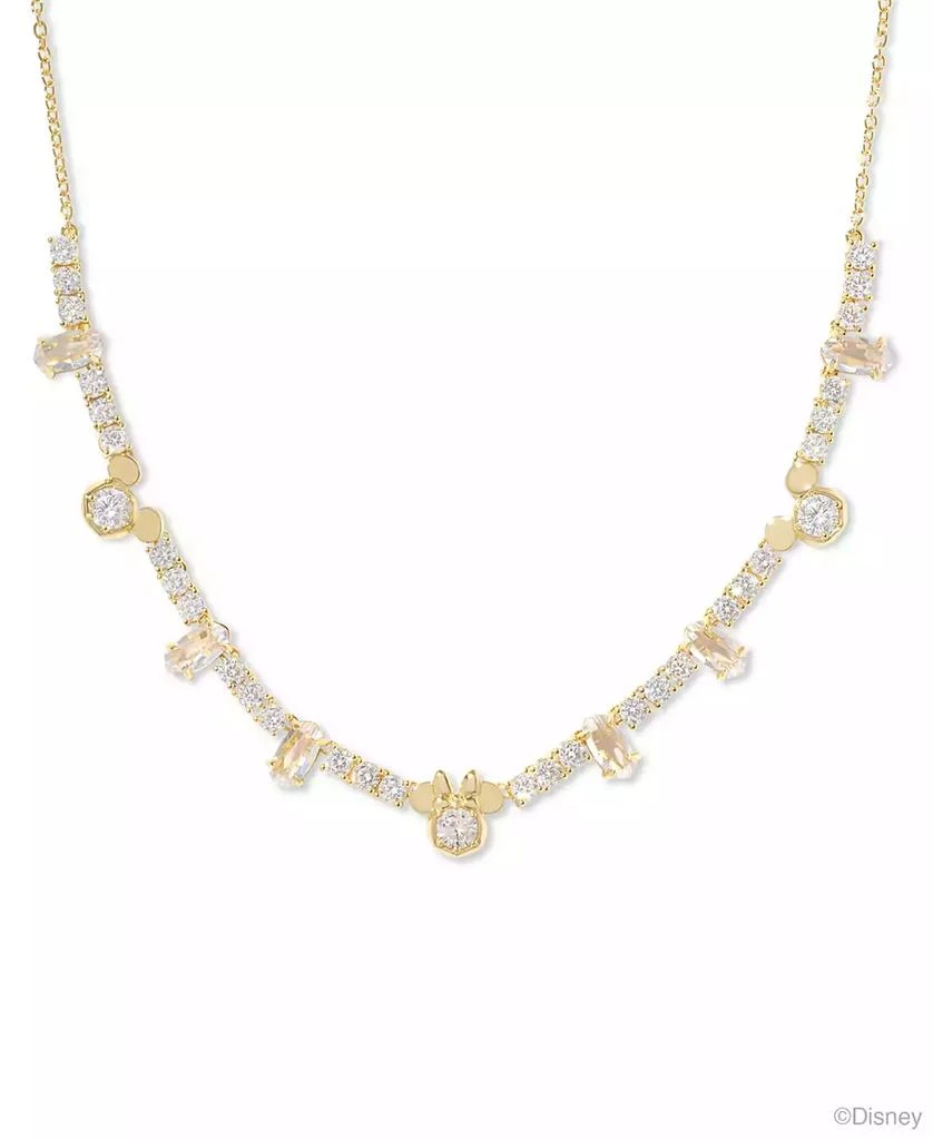 商品Kendra Scott|14k Gold-Plated Cubic Zirconia Mickey & Minnie Mouse 19" Adjustable Tennis Necklace,价格¥1122,第1张图片