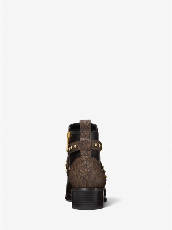 商品Michael Kors|Kincaid Leather and Studded Logo Ankle Boot,价格¥1644,第6张图片详细描述