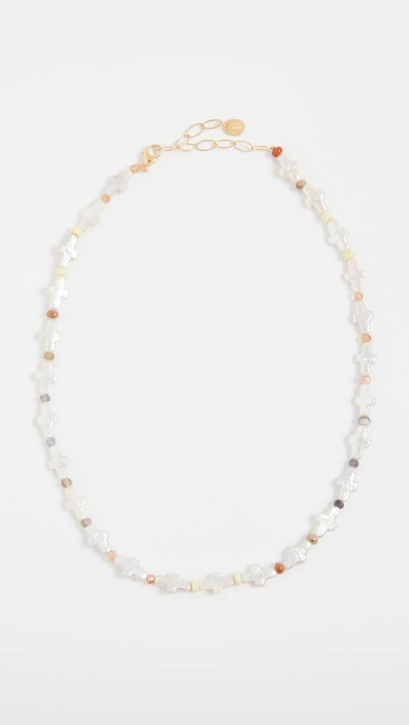 商品Chan Luu|Chan Luu 18k 镀金珍珠和宝石项链,价格¥430,第2张图片详细描述