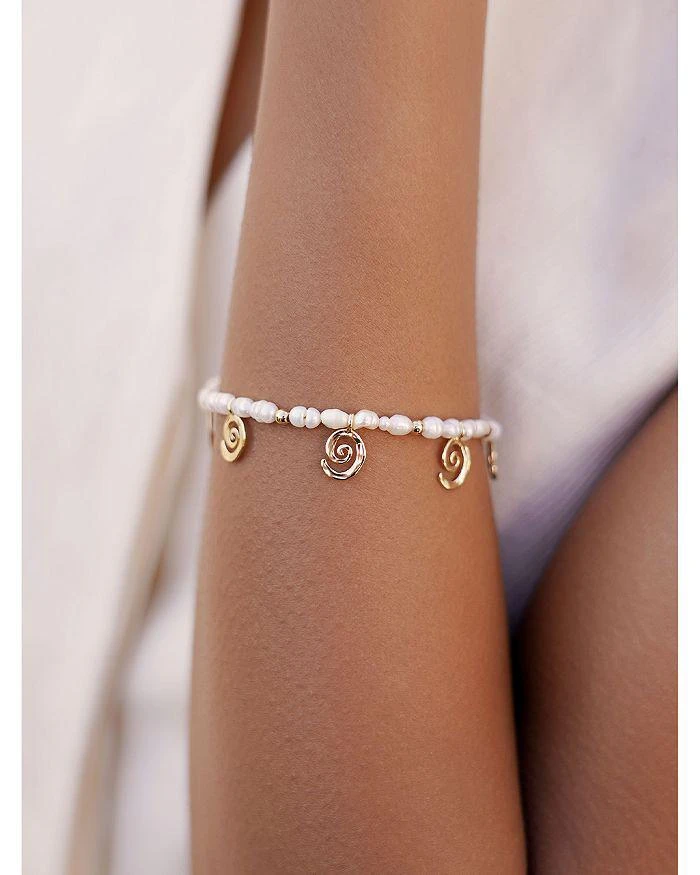 商品Ettika Jewelry|Aura Cultured Freshwater Pearl Swirl Charm Bracelet,价格¥921,第2张图片详细描述
