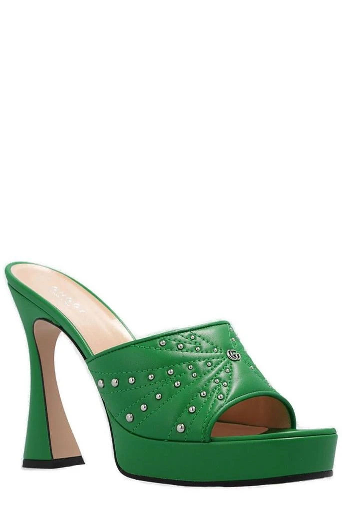 商品Gucci|Gucci Studs-Embellished Heeled Sandals,价格¥3969,第2张图片详细描述