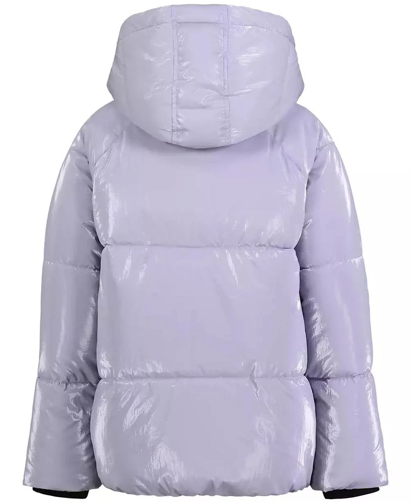 商品Calvin Klein|Big Girls Liquid Shine Puffer Jacket,价格¥360,第2张图片详细描述