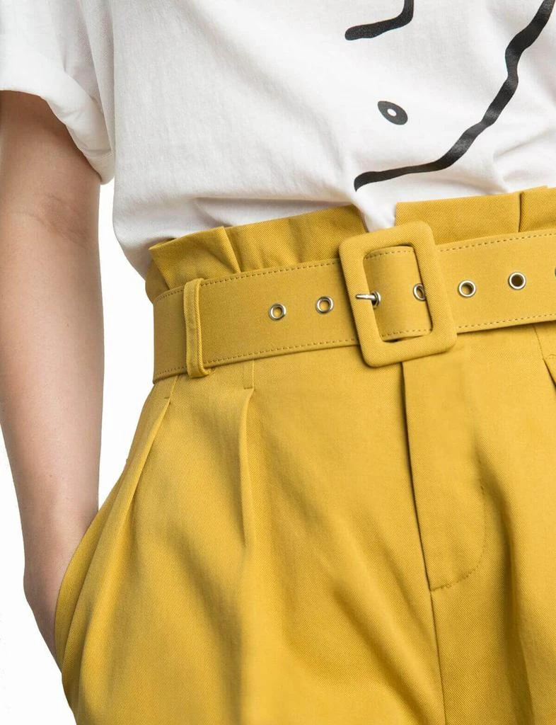 商品Pixie Market|Sam Mustard Paperbag Waist Shorts,价格¥843,第3张图片详细描述