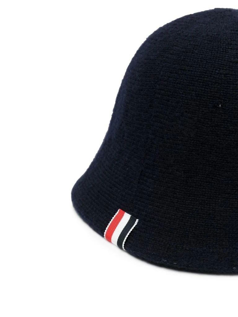 商品Thom Browne|Thom Browne 4 Bar Stripe Knitted Bucket Hat,价格¥5561,第2张图片详细描述