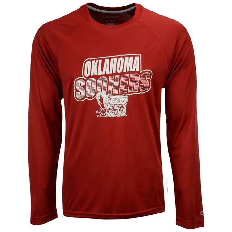 商品CHAMPION|Men's Oklahoma Sooners Practice Squad Long Sleeve T-Shirt,价格¥157,第1张图片