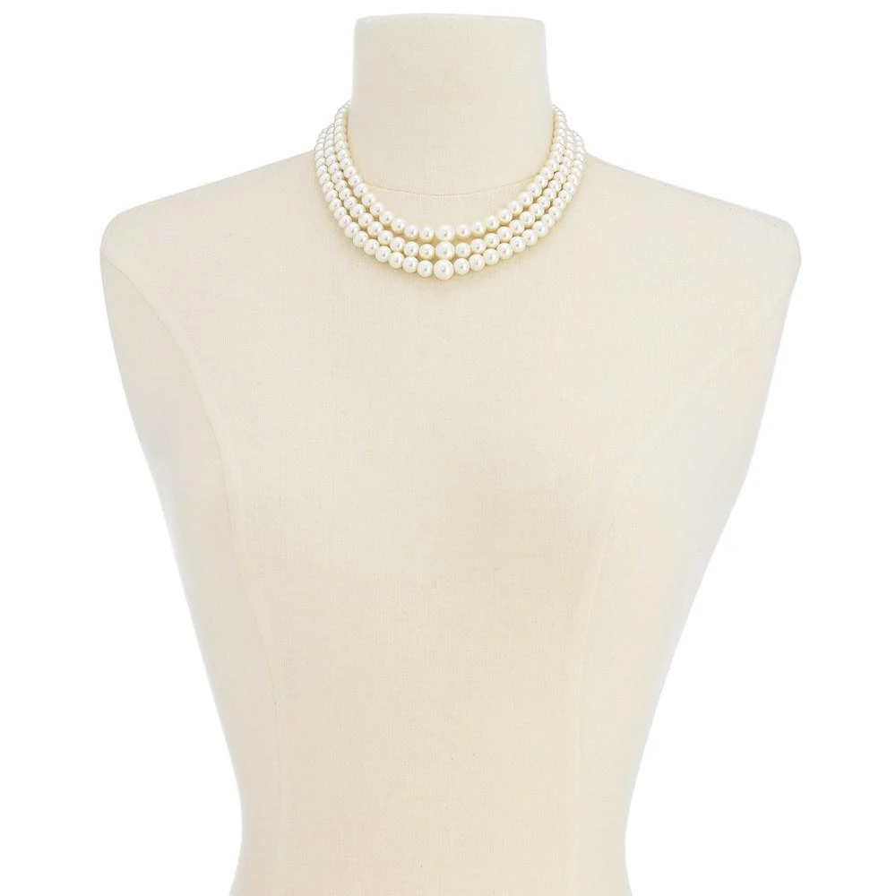 商品Charter Club|Three Row White Simulated Pearl (10 mm),价格¥307,第2张图片详细描述