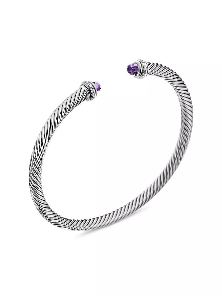 商品David Yurman|Cable Classics Color Bracelet with Pavé Diamonds,价格¥5185,第2张图片详细描述
