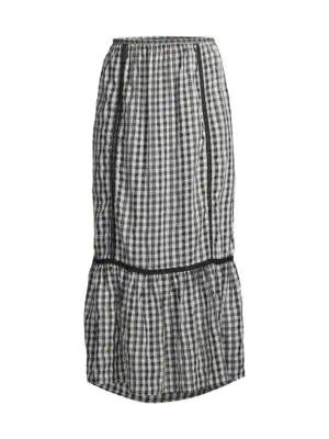 Gingham Midi Skirt商品第3张图片规格展示