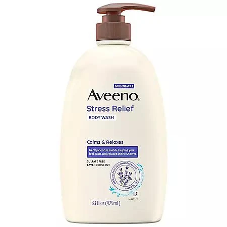 商品Aveeno|Aveeno Stress Relief Body Wash, 33 fl. oz., 2 pk.,价格¥164,第4张图片详细描述