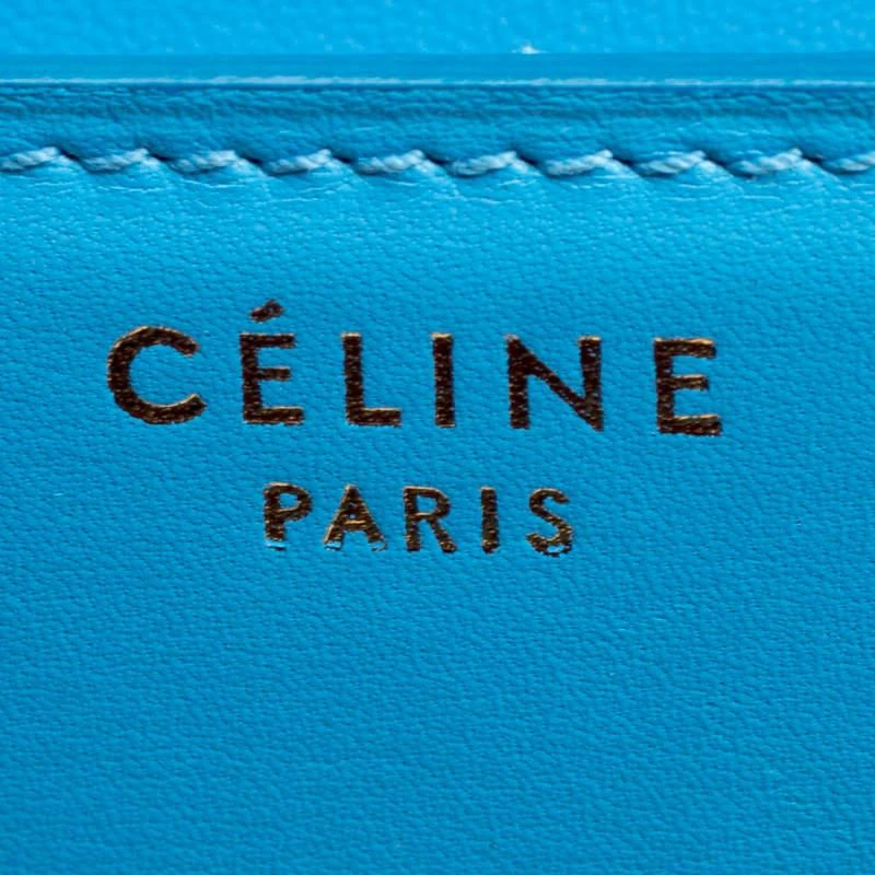 Celine Turquoise Leather Medium Classic Box Shoulder Bag 商品