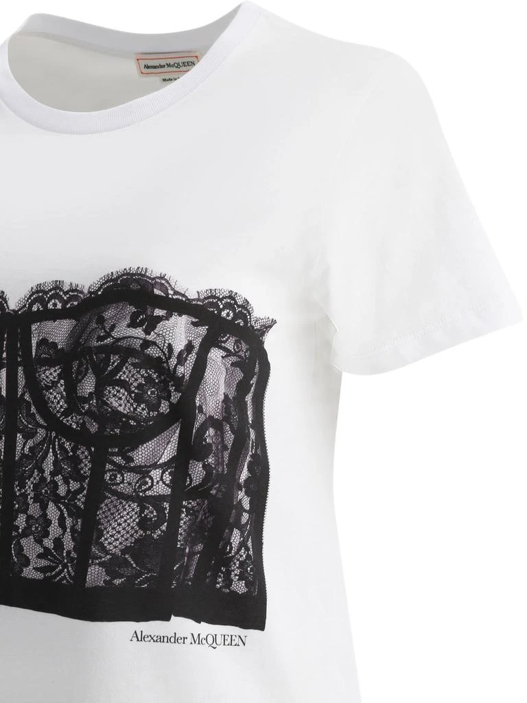 Alexander McQueen Lace Corset Printed T-Shirt 商品