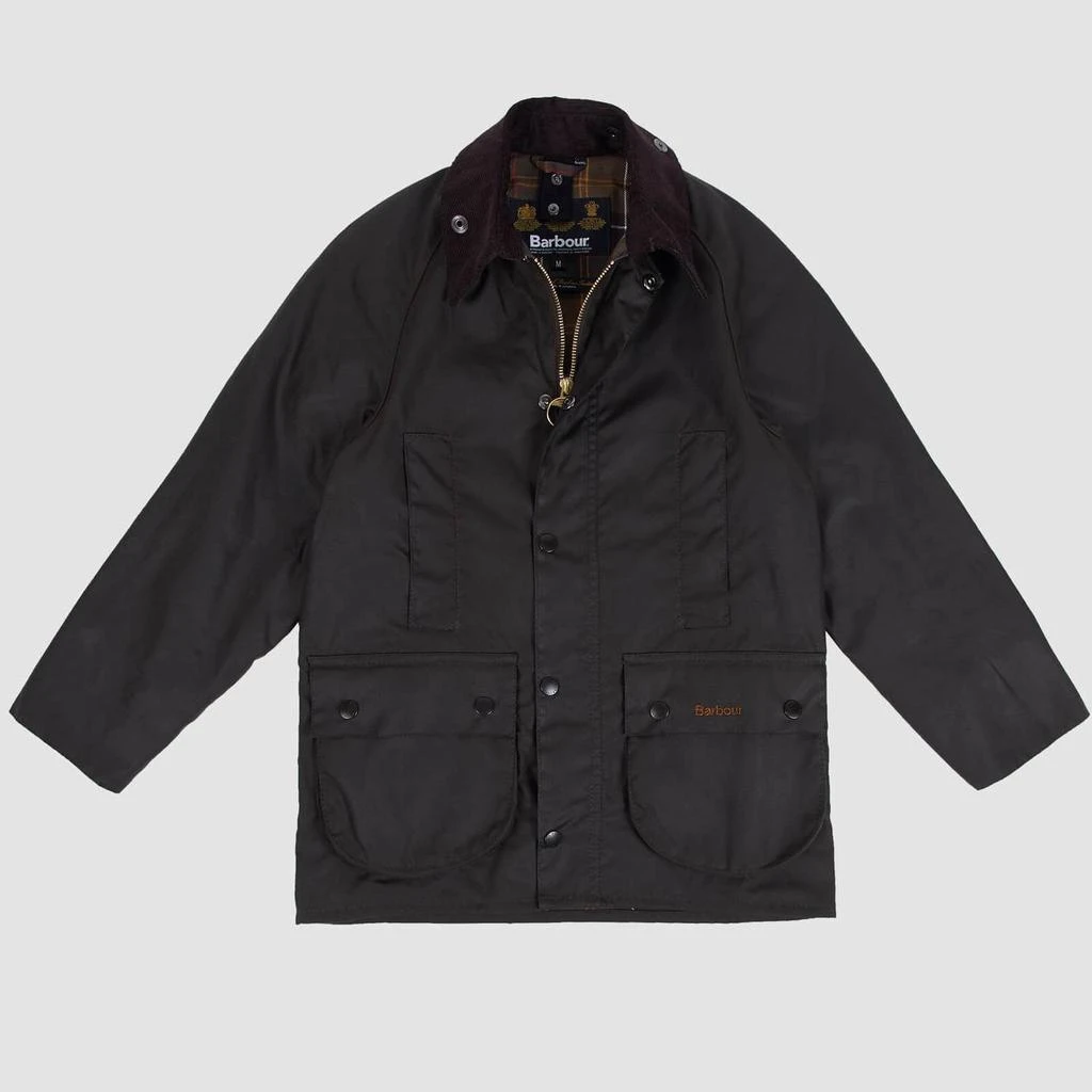 商品Barbour|Barbour Boys Beaufort Wax Jacket - Olive,价格¥584,第1张图片