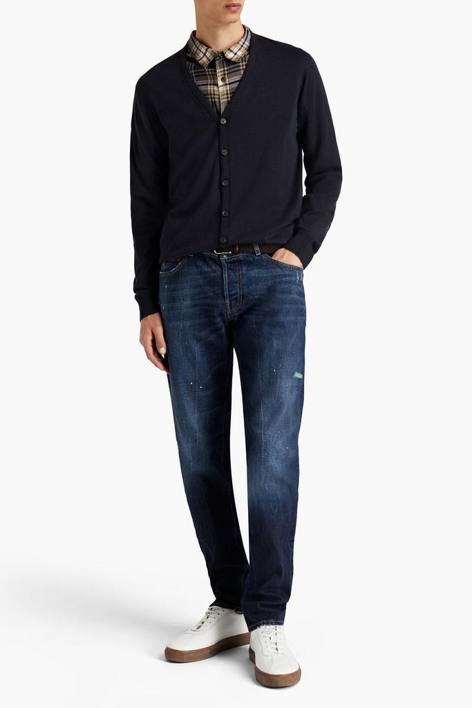 商品Peserico|Slim-fit distressed denim jeans,价格¥1221,第4张图片详细描述