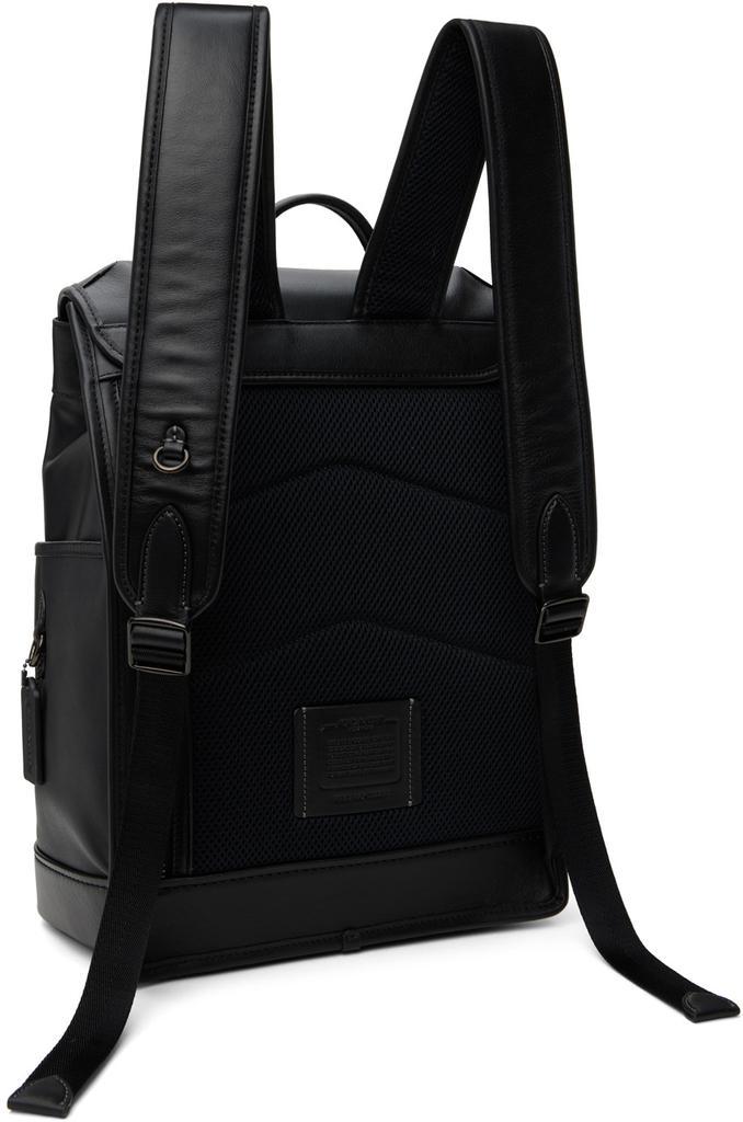 商品Coach|Black League Flap Backpack,价格¥4734,第5张图片详细描述