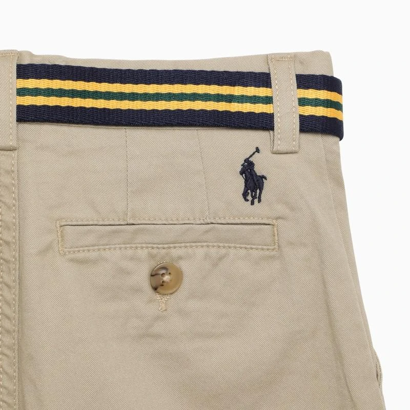商品Ralph Lauren|Beige cotton bermuda shorts with belt,价格¥692,第3张图片详细描述