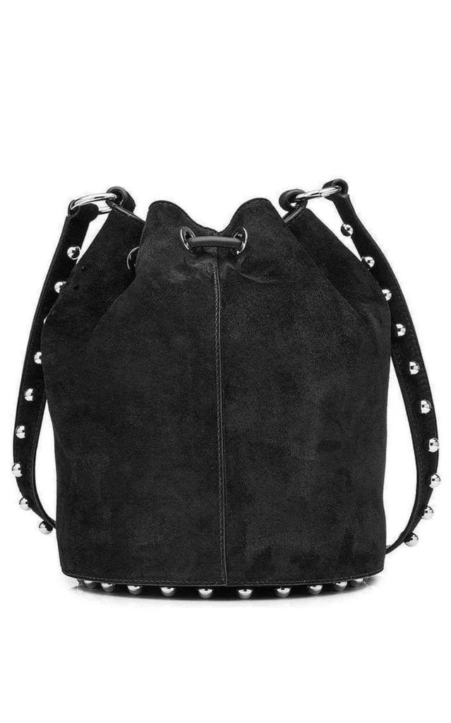 商品Alexander Wang|Black Suede Alpha Bucket Bag,价格¥5627,第4张图片详细描述