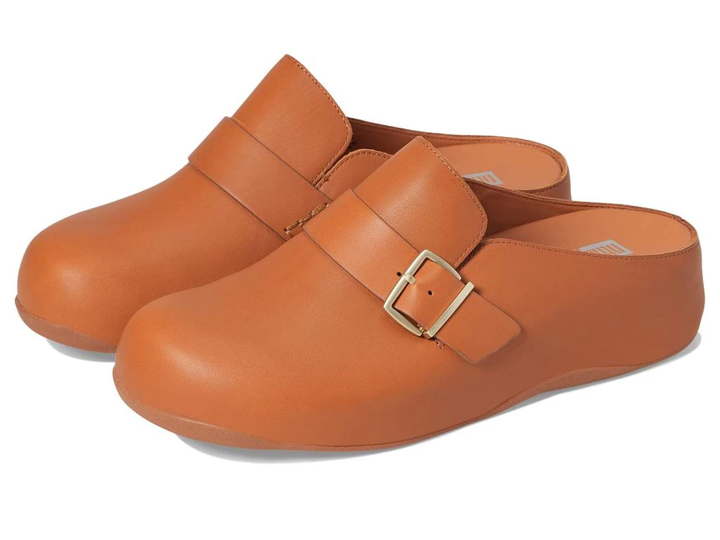 商品FitFlop|Shuv Buckle-Strap Leather Clogs,价格¥493,第1张图片