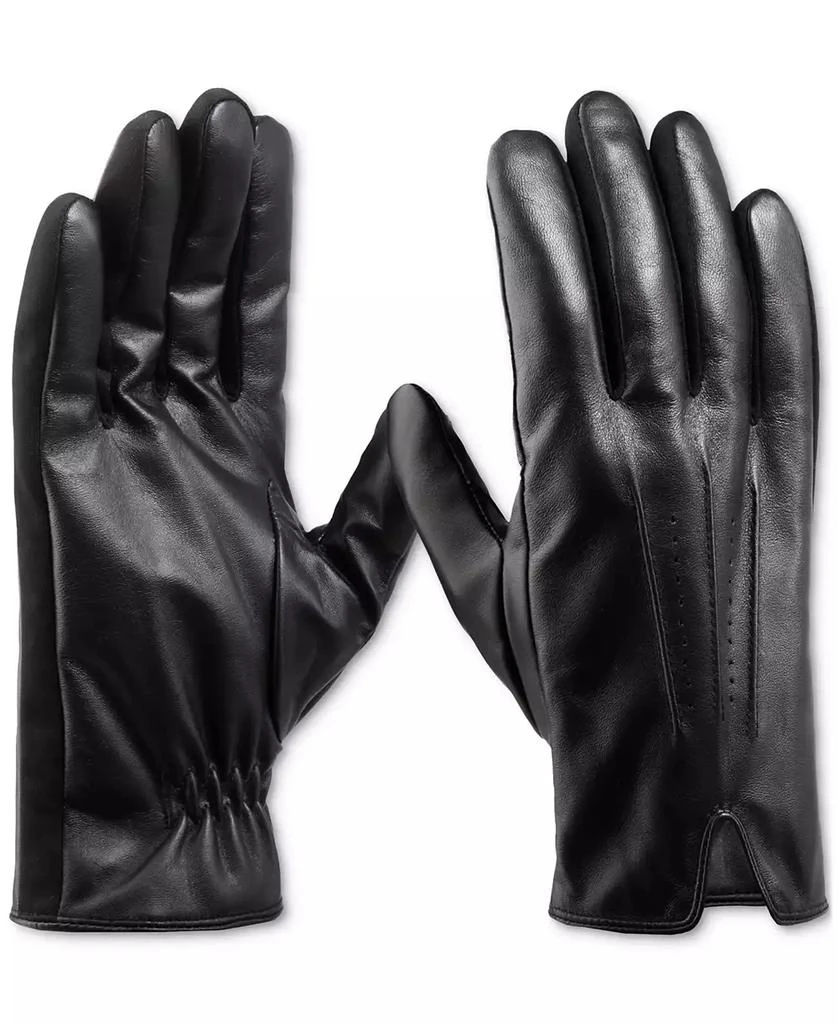 商品Isotoner Signature|Men's Touchscreen Stretch Gloves with Watch Vent,价格¥695,第2张图片详细描述