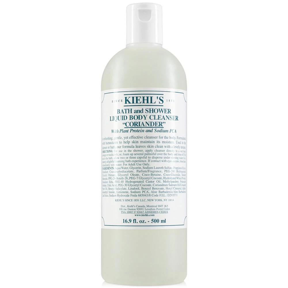 商品Kiehl's|Bath & Shower Liquid Body Cleanser - Coriander, 16.9-oz.,价格¥208,第1张图片