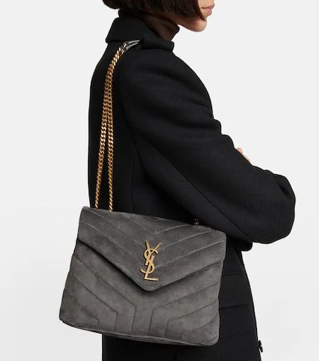 商品Yves Saint Laurent|Loulou S号绒面革单肩包,价格¥25073,第2张图片详细描述