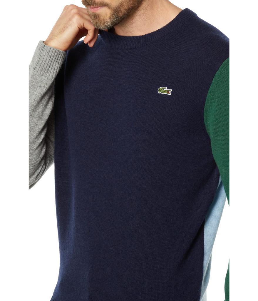 商品Lacoste|Wool Color-Block Crew Neck Sweater,价格¥1068,第5张图片详细描述