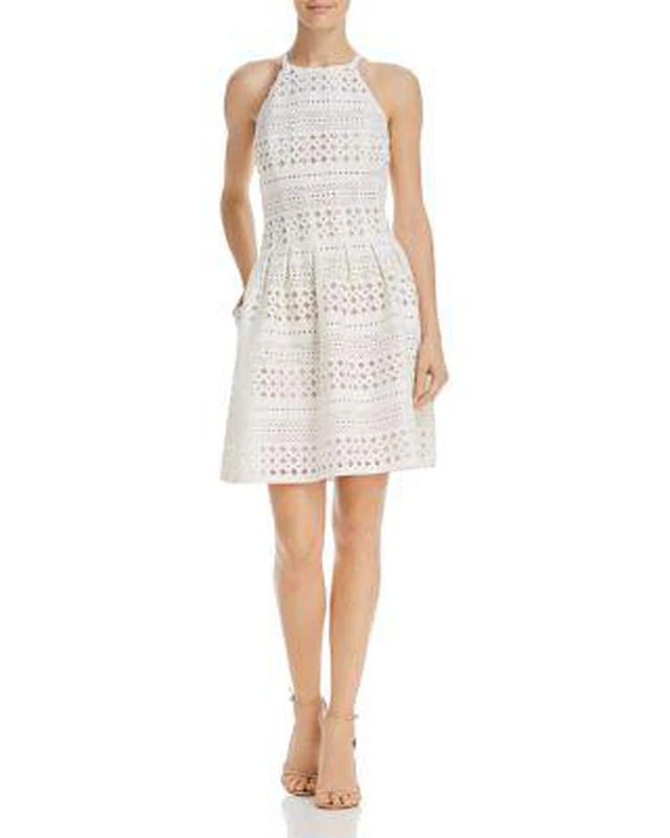 商品Eliza J|Perforated Scuba Dress,价格¥330,第1张图片