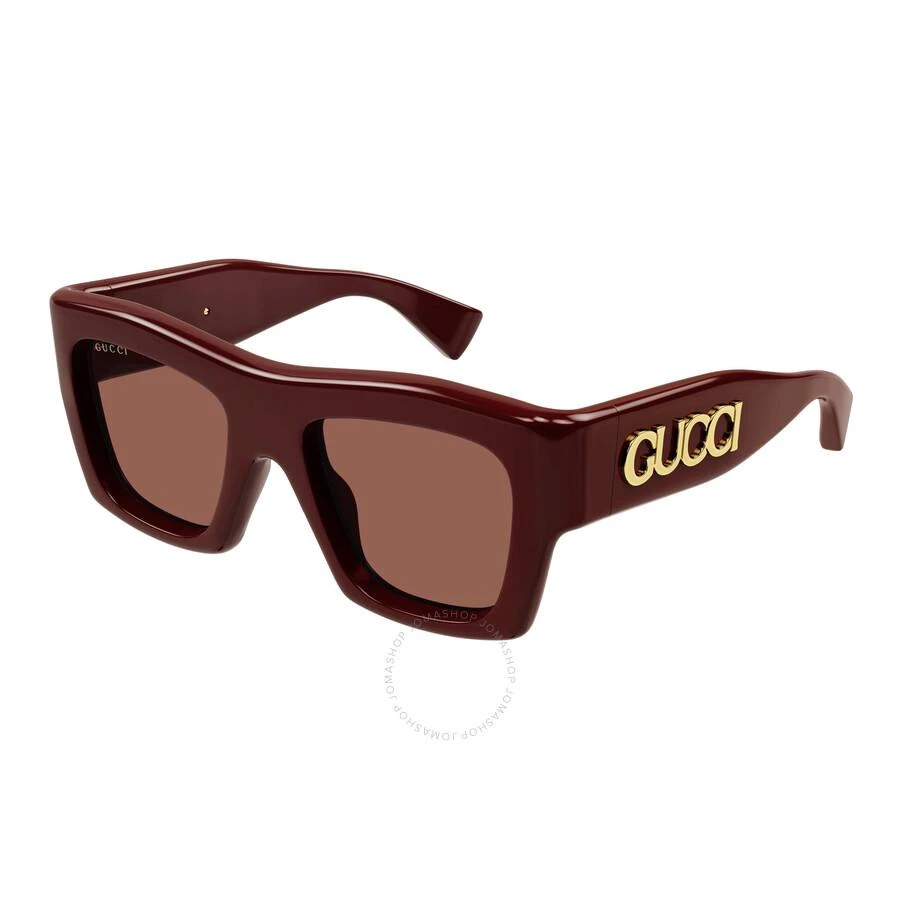 商品Gucci|Brown Square Ladies Sunglasses GG1772S 003 52,价格¥2037,第1张图片