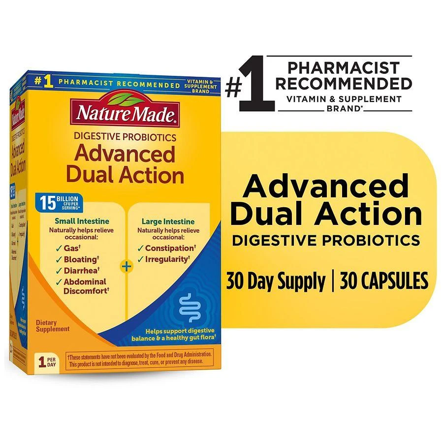 商品Nature Made|Digestive Probiotics Advanced Dual Action Capsules,价格¥226,第3张图片详细描述