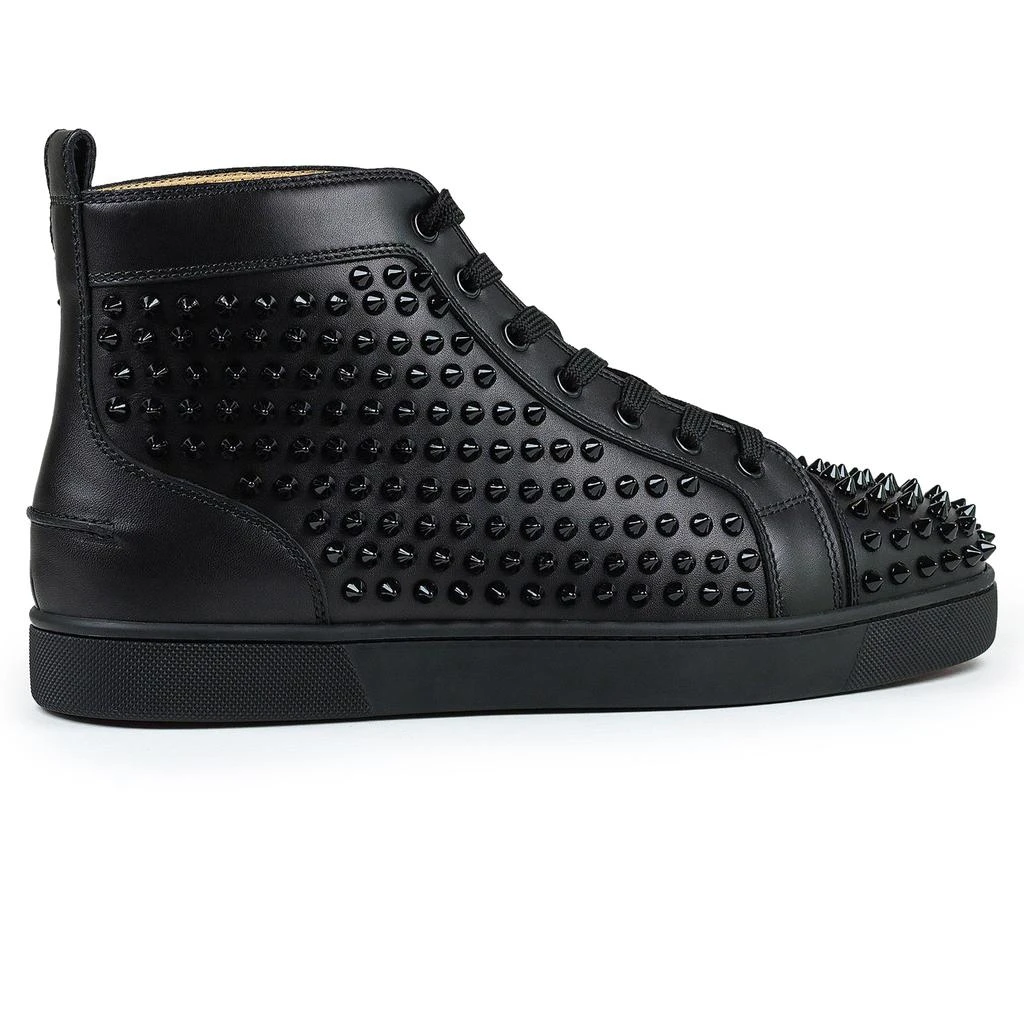 商品Christian Louboutin|Christian Louboutin Louis Flat Spikes Leather Black,价格¥11538,第3张图片详细描述