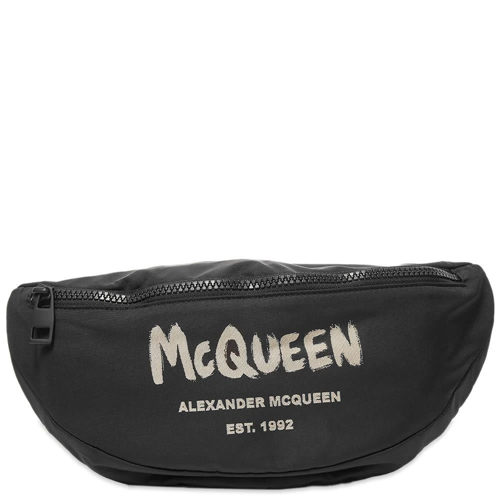 商品Alexander McQueen|Alexander McQueen Graffiti Logo Belt Bag,价格¥2216,第1张图片