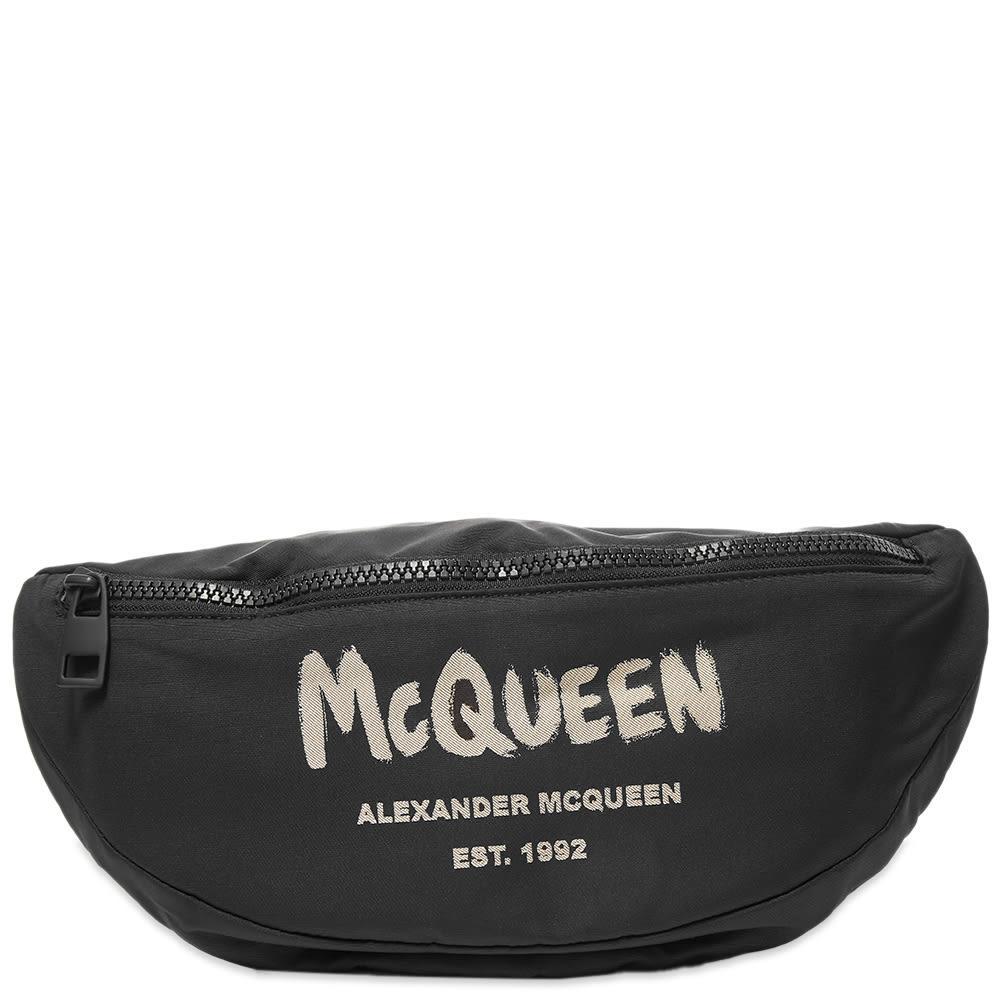 商品Alexander McQueen|Alexander McQueen Graffiti Logo Belt Bag,价格¥5487,第1张图片